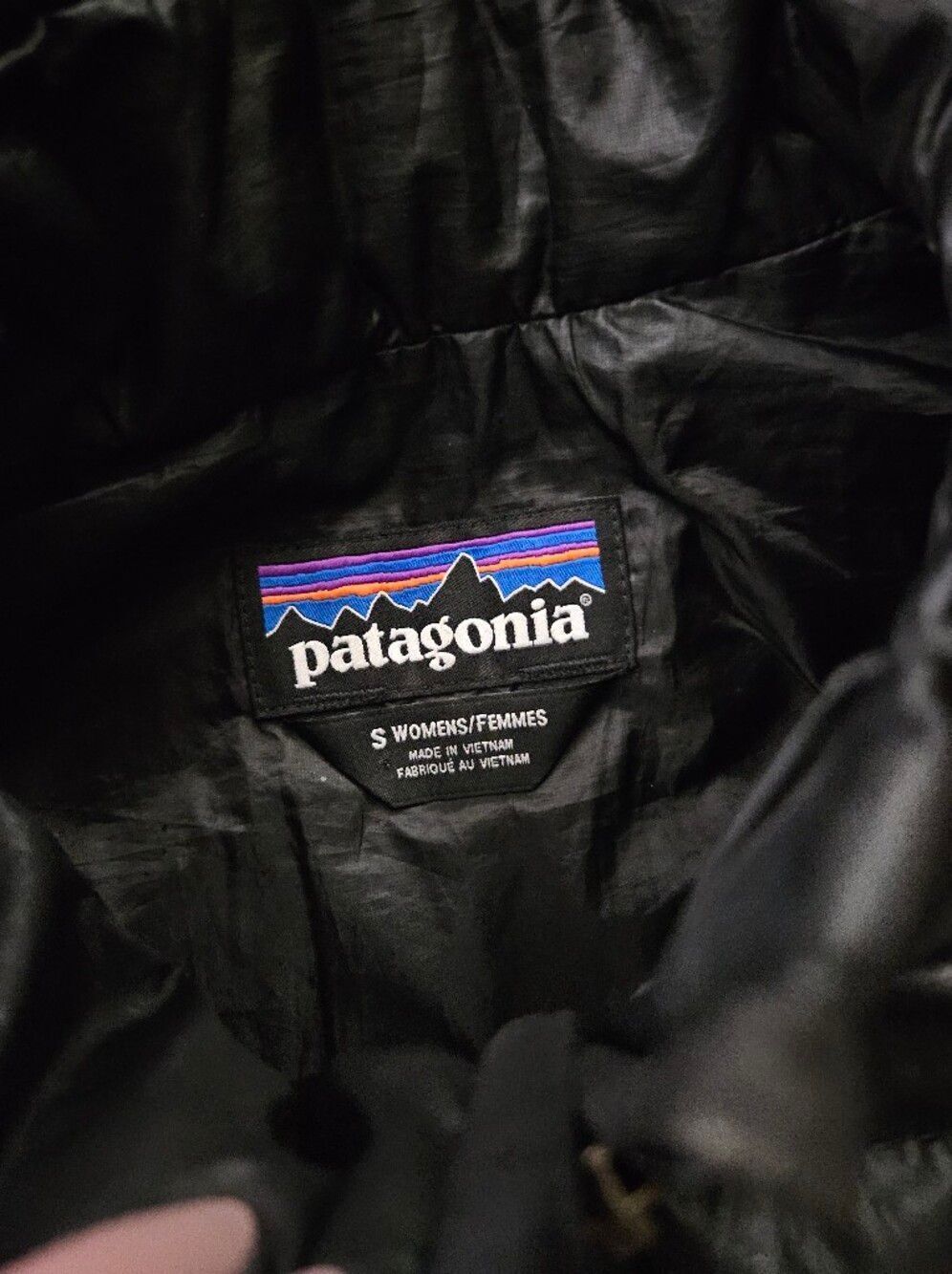 Patagonia Women's Black Quilted Insulated Full Zip Vest Size Small - Picture 4 of 8